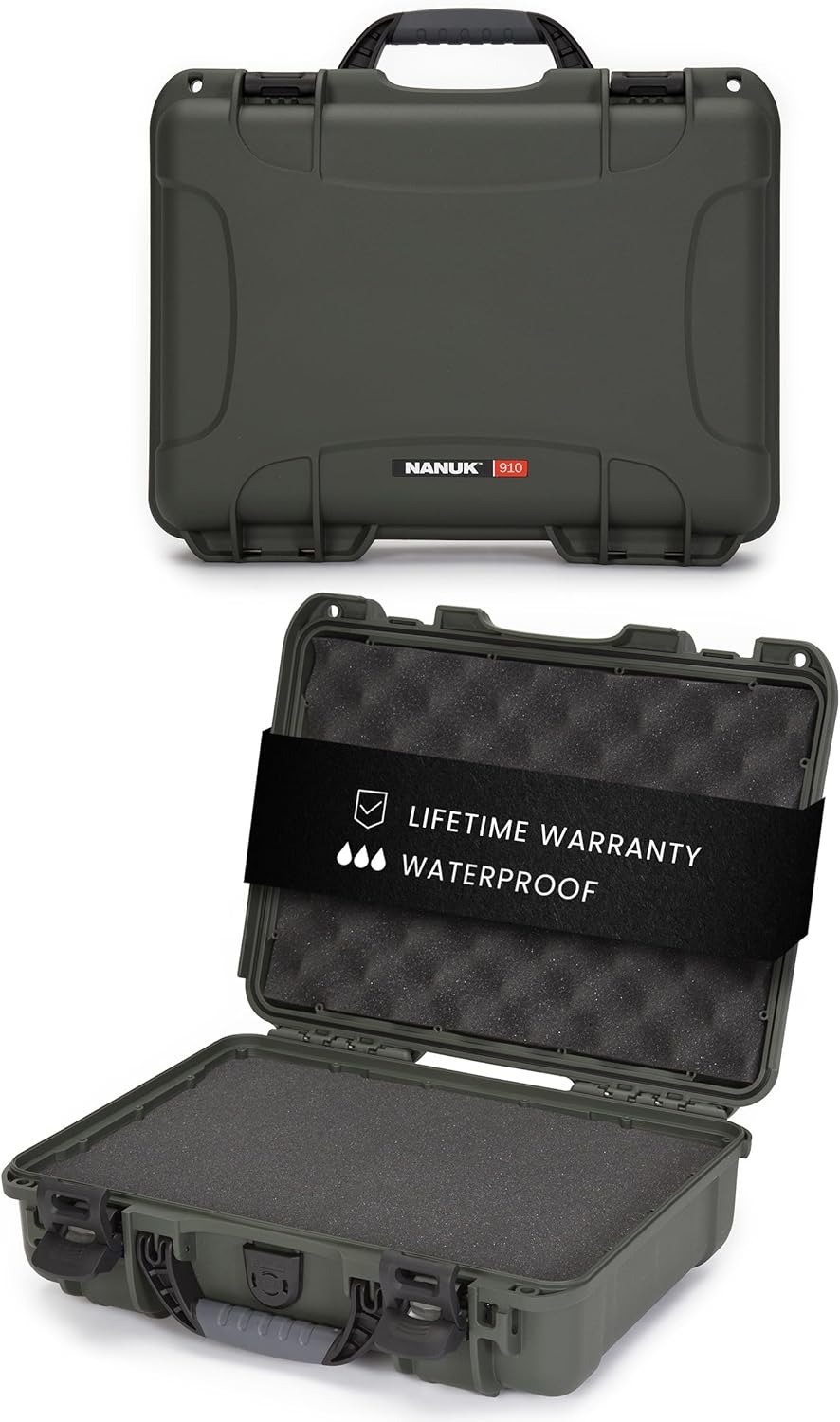 Nanuk 910 Case with foam - Olive | 910S-010OL-0A0